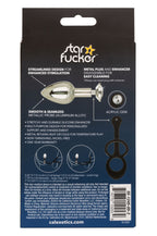 Star Fucker Mini Plug Black Silicone Dual Enhancer with Metal Probe and Sparkling Gem Base 3000 > Anal Range > Prostate Plugs