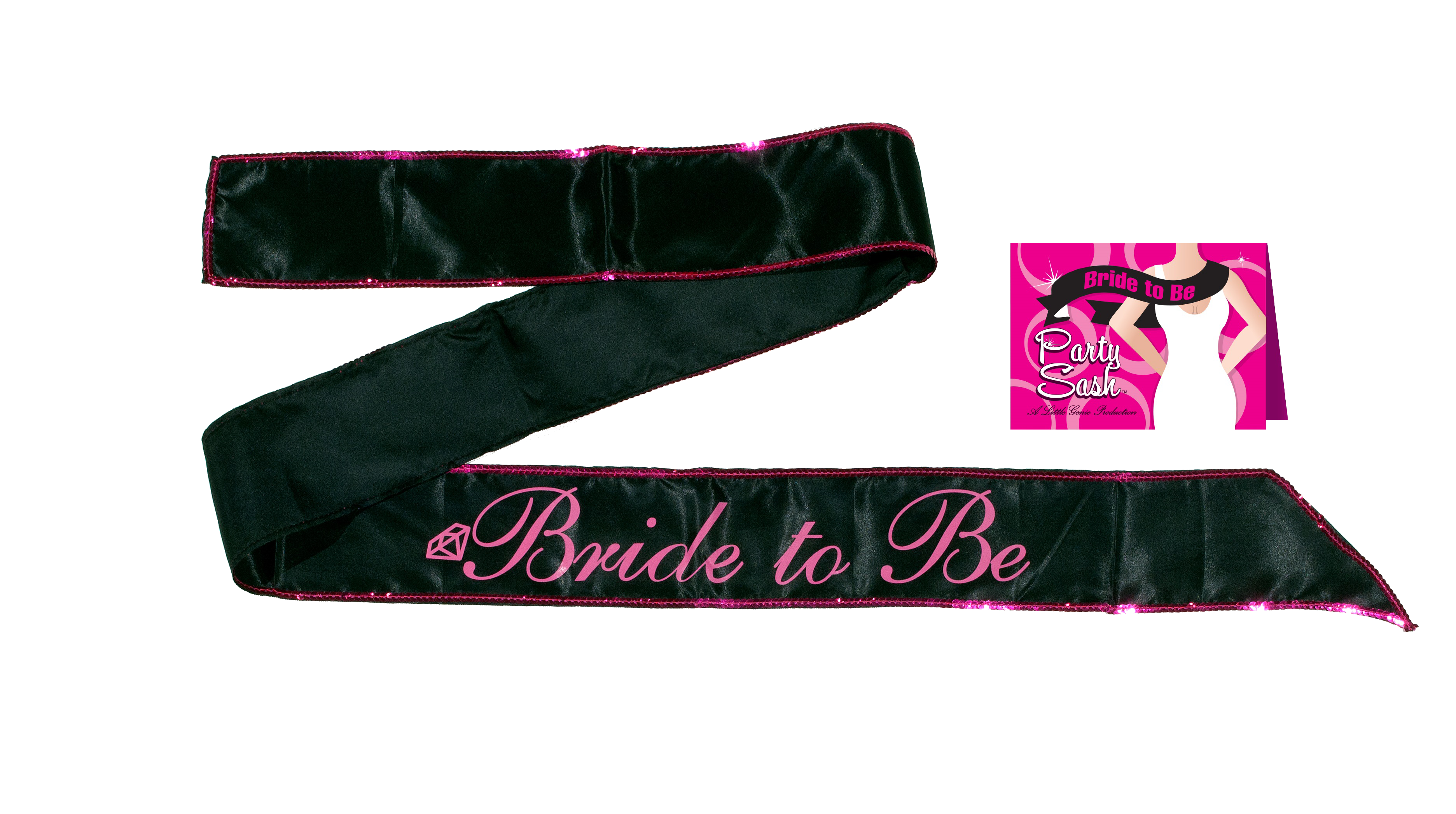 Bride to Be Black Hens Party Sash Adult Accessory > Novelties > Party Supplies