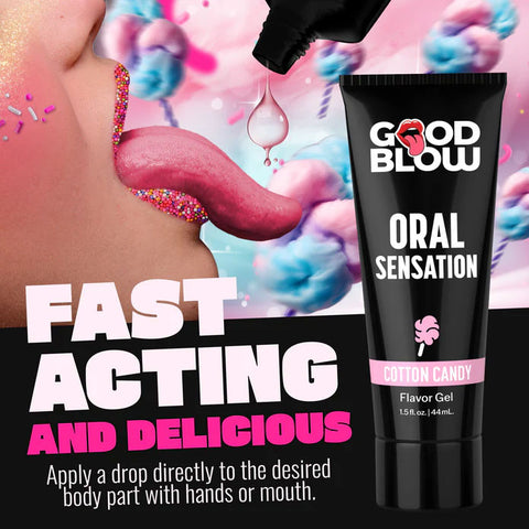 Good Blow Oral Sensation Gel Cotton Candy Flavor 44 ml Tube Oral Gels & Sprays