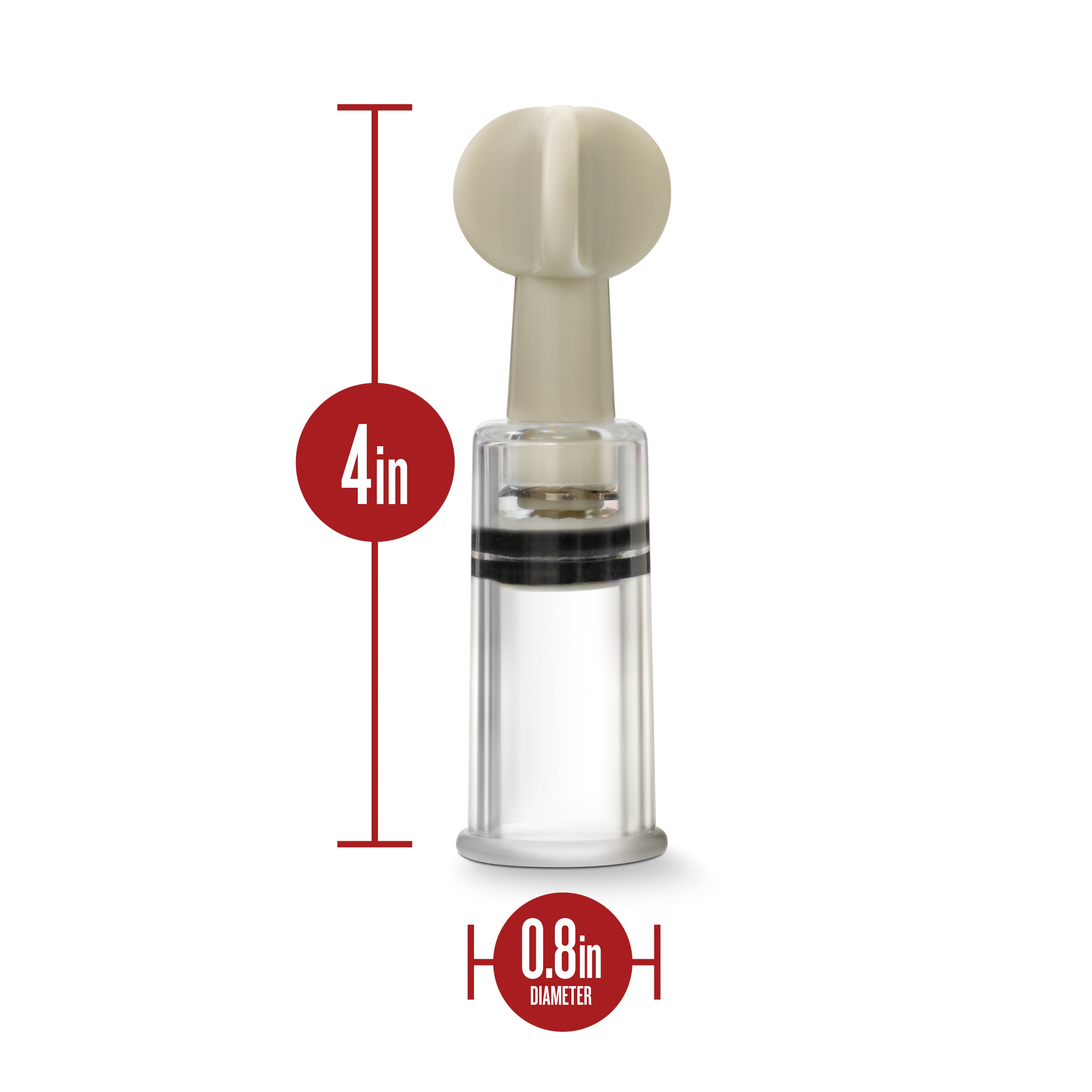Temptasia Nipple and Clit Twist Suckers 3 Piece Set for Enhanced Sensitivity Nipple Suckers