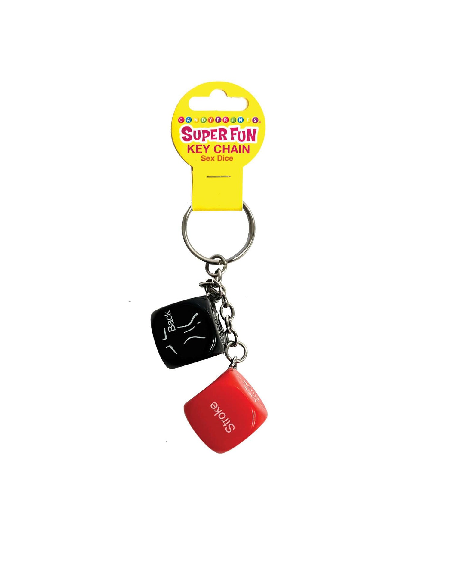 Super Fun Key Chain Sex Dice Erotic Dice Novelty Keychain Multi > Novelties > Gag Gifts