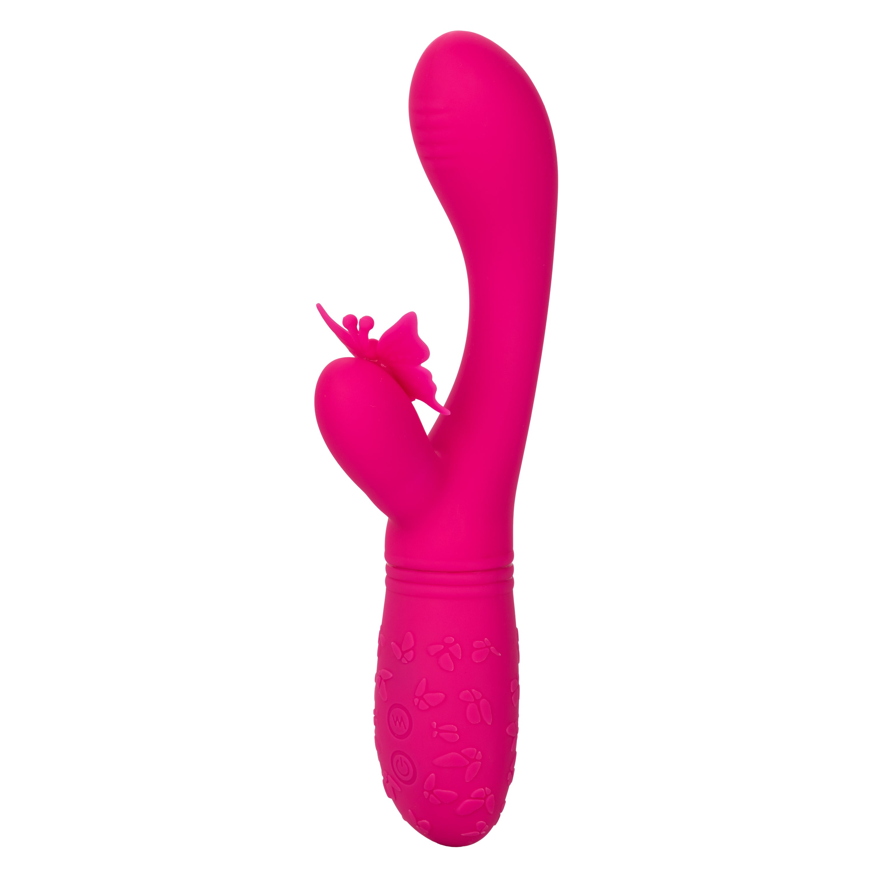 Butterfly Kiss Flutter Rechargeable Vibrator in Pink with 10 Vibration Functions and Dual Motors VIBRATORS-RABBIT