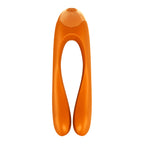 Satisfyer Candy Cane Finger Vibe Orange - Compact Pleasure Toy > Vibrators > Finger Vibrators