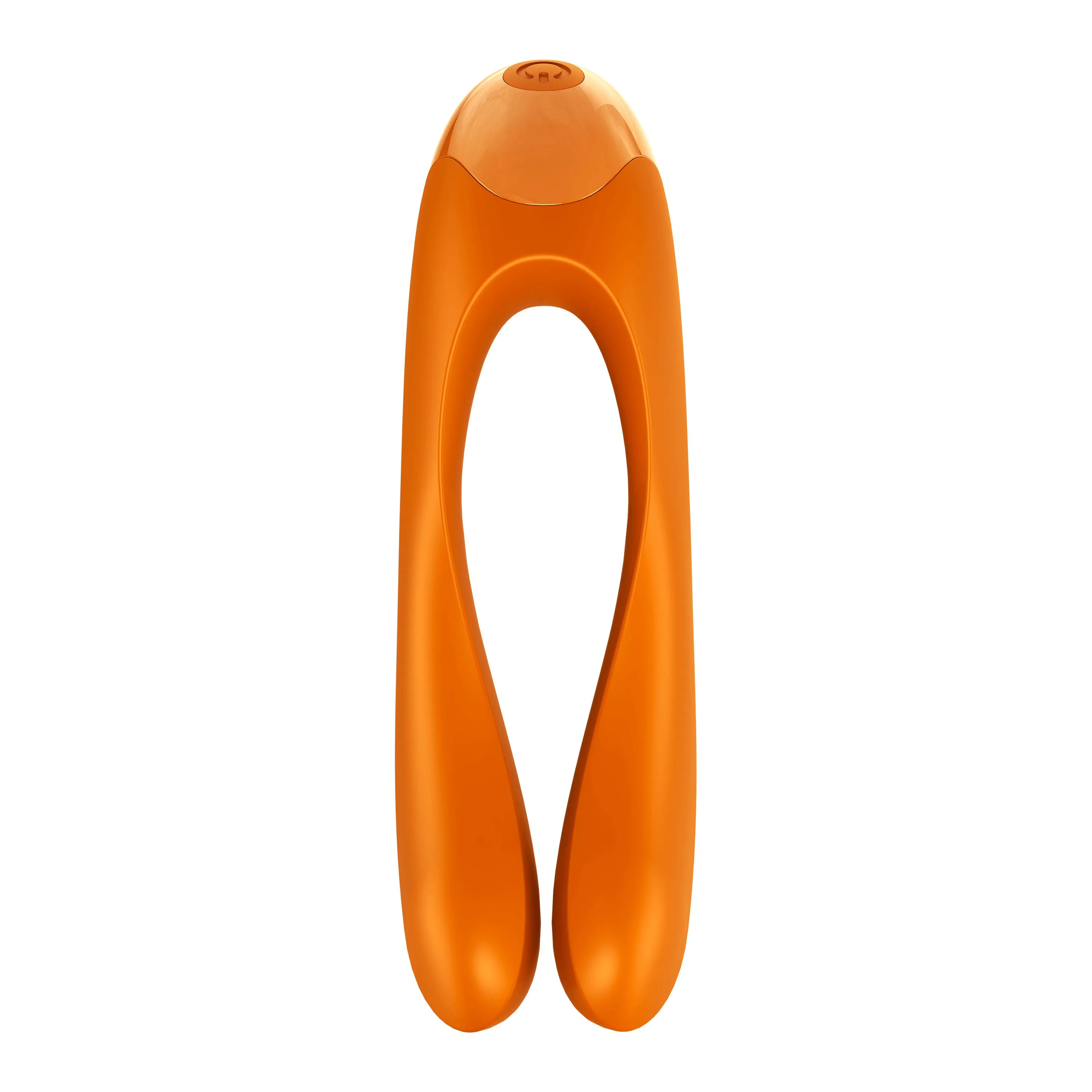 Satisfyer Candy Cane Finger Vibe Orange - Compact Pleasure Toy > Vibrators > Finger Vibrators