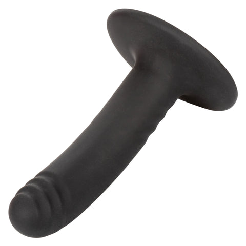 Boundless 4.75"/12cm Ridged Black Silicone Probe with Suction Cup Base > Dildos > Neutral Dildos