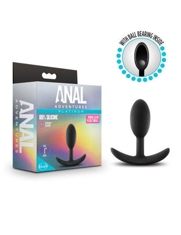 Anal Adventures Platinum Silicone Vibra Slim Plug Small > Anal Range > Vibrating Butt Plugs