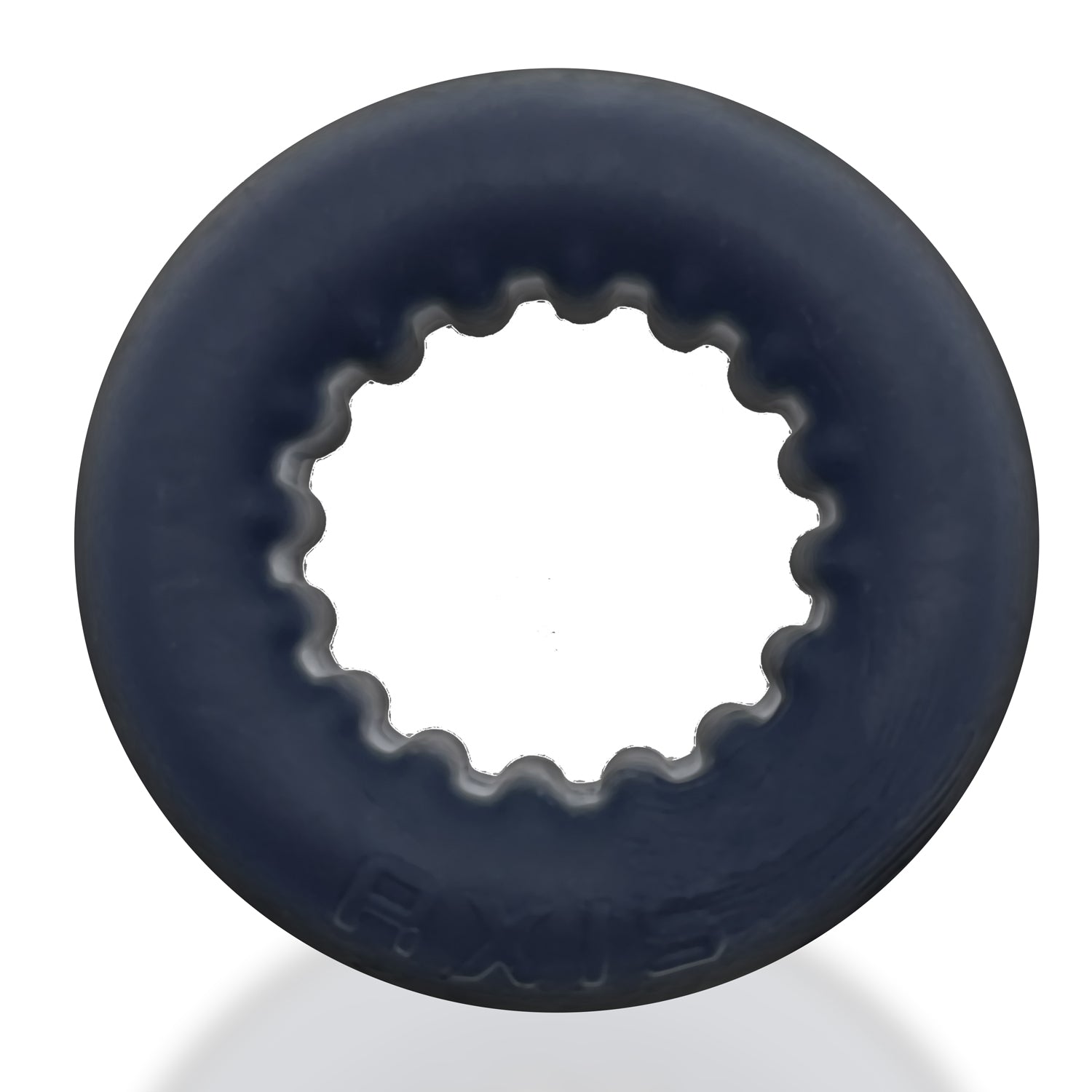 Oxballs Axis Inner Ribbed Griphold Comfort Cock Ring Black Ice > Cock Ring > Single Main image