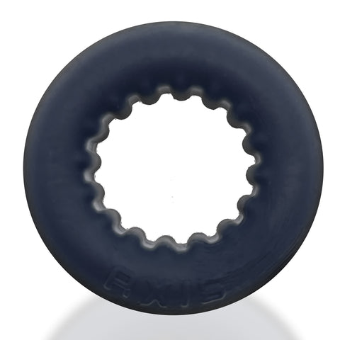 Oxballs Axis Inner Ribbed Griphold Comfort Cock Ring Black Ice > Cock Ring > Single