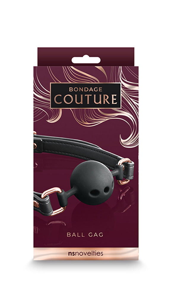 Bondage Couture Ball Gag Black Mouth Restraint > Bondage Gear > Gags and Bits