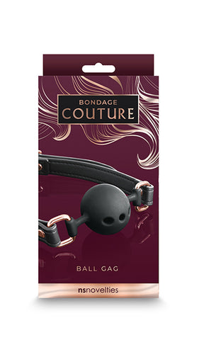 Bondage Couture Ball Gag Black Mouth Restraint > Bondage Gear > Gags and Bits