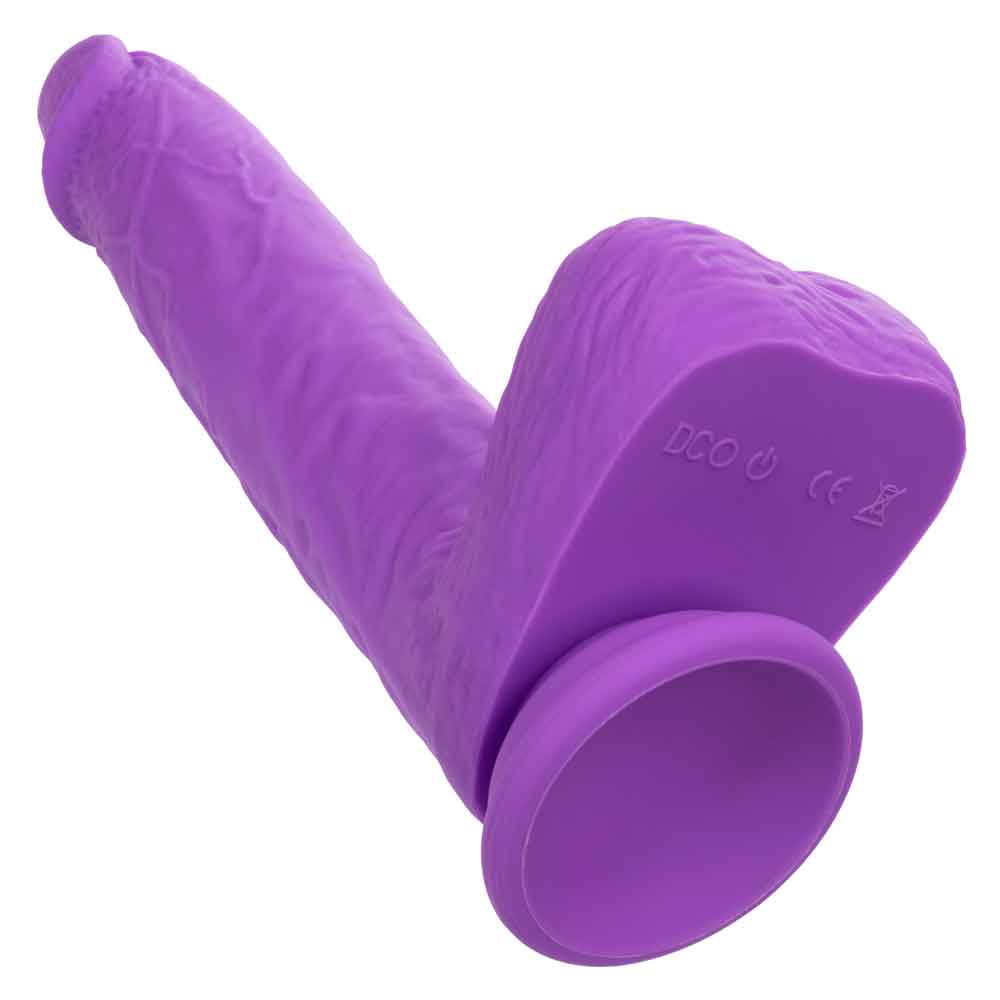 Rechargeable Gyrating Thrusting Silicone Studs 7 Inch Purple DONGS