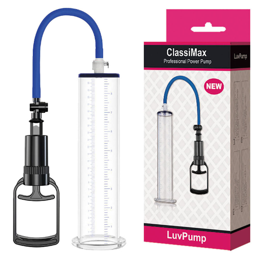 Luvpump Classimax XL Professional Power Pump Extra Large Penis Pump 30cm x 7.6cm Clear > Pumps > Penis Pumps Performance Main image