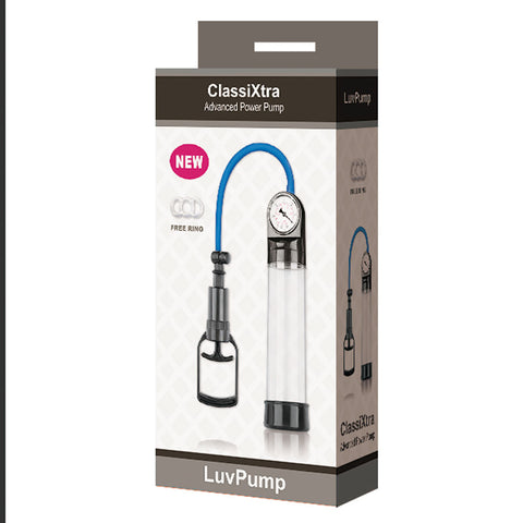 LuvPump ClassiXtra Advanced Power Pump 20cm - Penis Pump with Gauge PUMPS