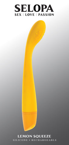 Selopa LEMON SQUEEZE Slim Vibe 18.4cm Waterproof Toy > Sex Toys For Ladies > G-Spot Vibrators