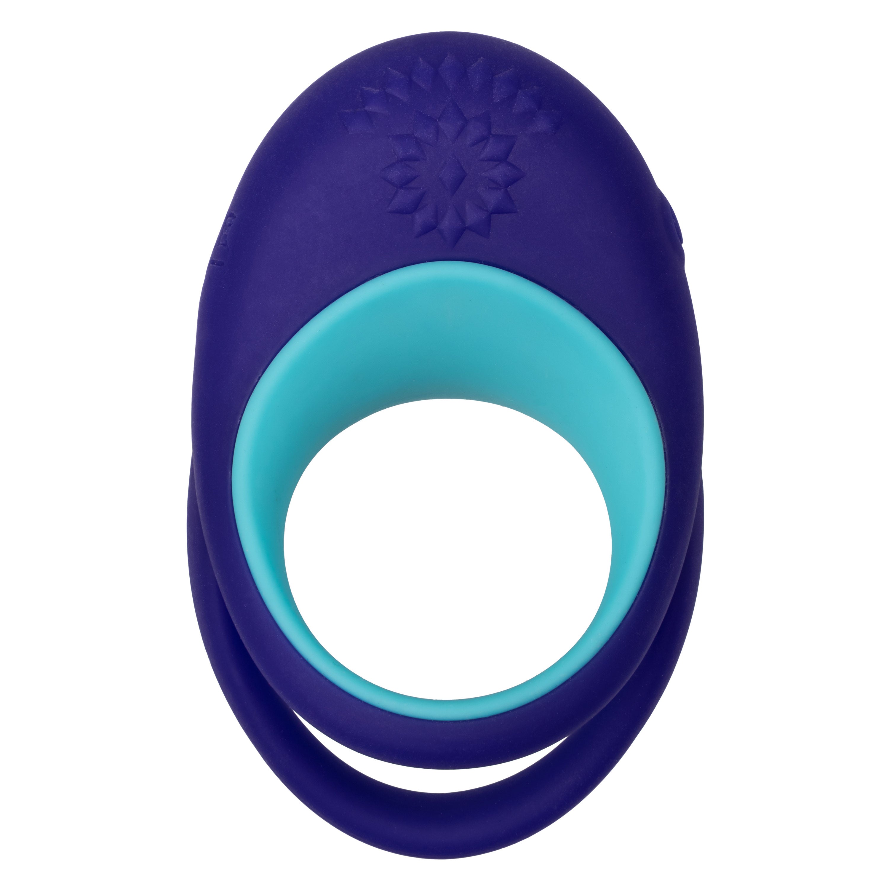 Link Up Alpha Vibrating Couples Enhancer Ring Two-Piece Set Blue and Turquoise Waterproof Silicone > Sex Toys > Couples Toys