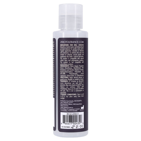 Zero Tolerance Drenched Glazed Hybrid Personal Lubricant Hybrid Lube
