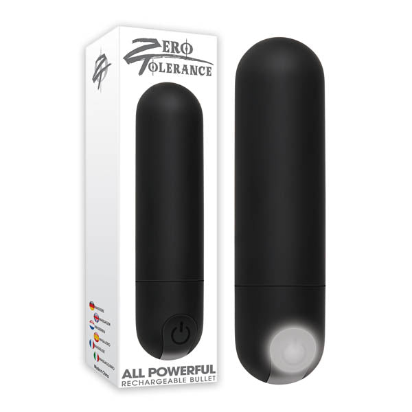 Zero Tolerance All Powerful Rechargeable Bullet -  7.6 cm (3'') USB Rechargeable Bullet