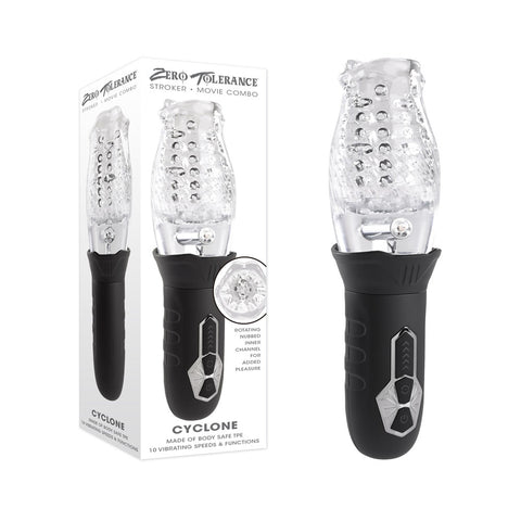 Zero Tolerance CYCLONE Ultimate Stroker for Intense Pleasure Clear Strokers - Auto