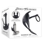 Zero Tolerance Saddle Up Vibrating Cock and Ball Rings Black > Cock Ring > Vibrating