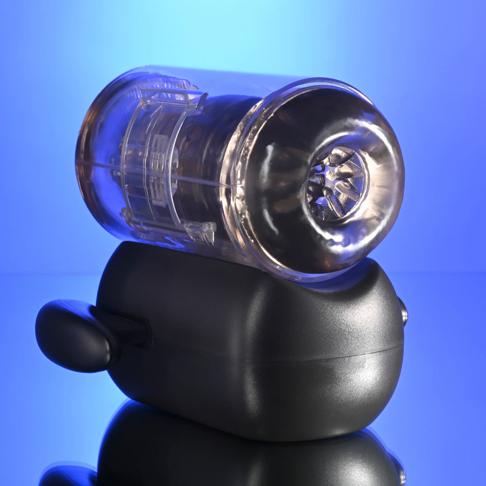 Zero Tolerance Hold Me Tight – USB Rechargeable Vibrating Heated Auto Stroker with Phone Holder > Sex Toys For Men > Masturbators Premium