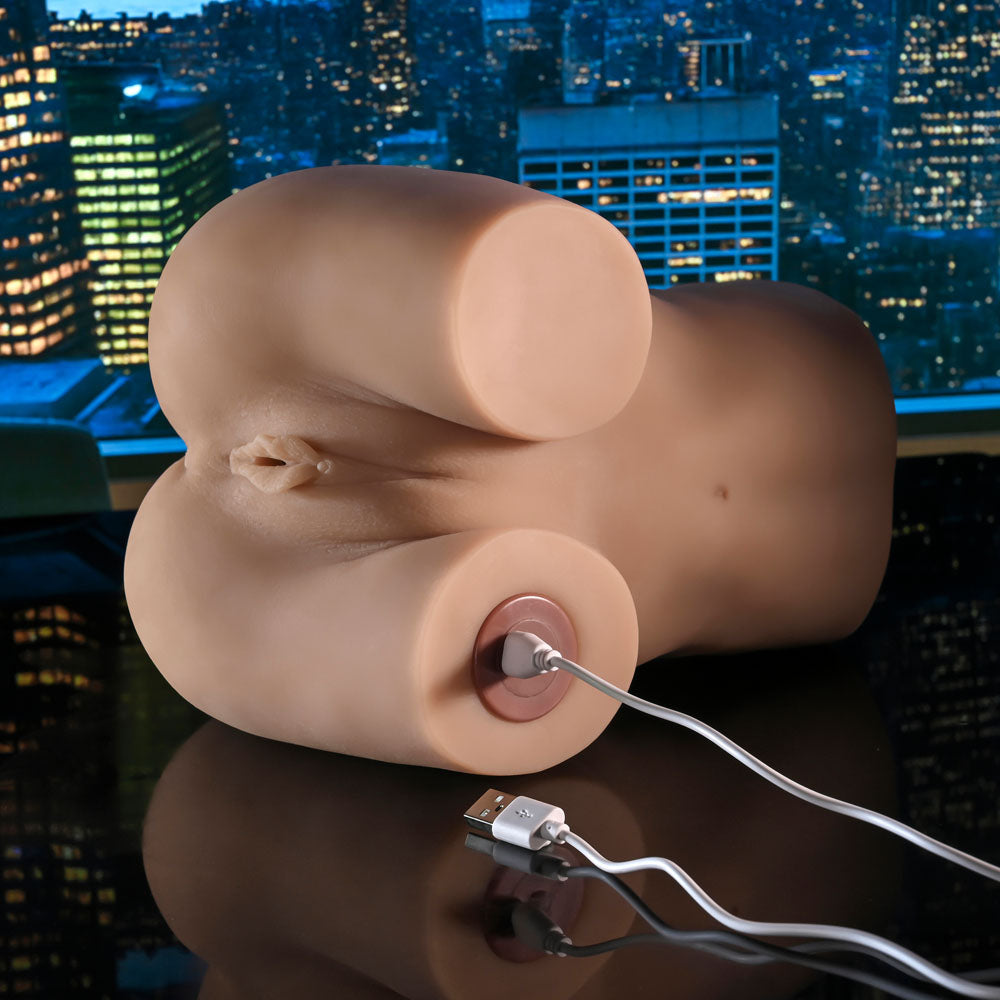 Zero Tolerance ROCK MY WORLD - USB Rechargeable Doggy Style Thrusting Mini Torso Masturbator > Sex Toys For Men > Masturbators > Vibrating