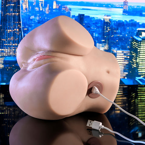 Zero Tolerance LETS GET READY TO RUMBLE - USB Rechargeable Vibrating Doggy Style Torso Masturbator > Sex Toys For Men > Masturbators > Vibrating