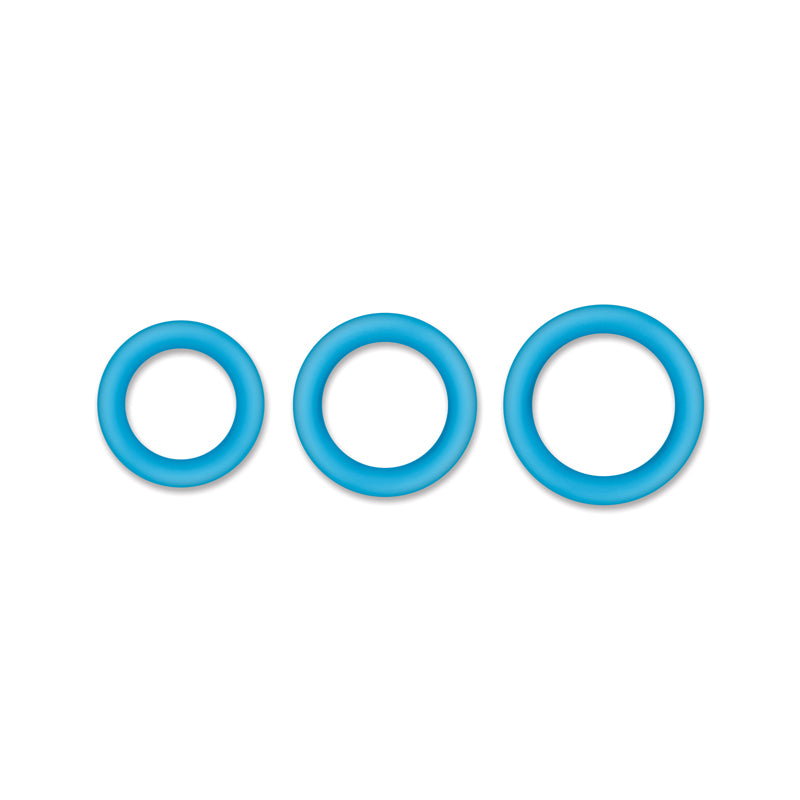 Firefly Halo - Glow In Dark 60 mm Cock Ring - Blue > Cock Ring > Single