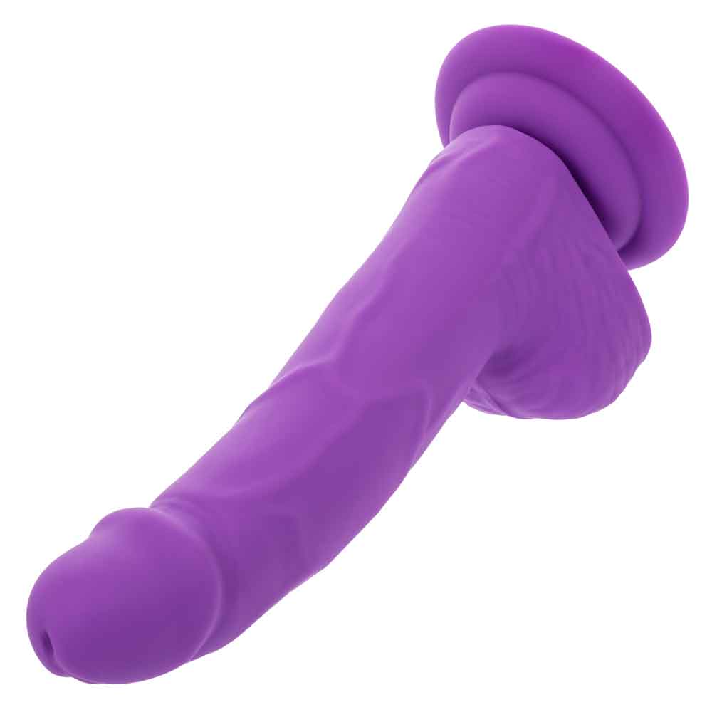Neon Silicone Studs 6 Inch 15.25 cm Purple Silicone Dildo with Suction Cup Base DONGS