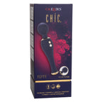 Chic Poppy Navy Blue Ultra-Plush Silicone Massager with 5 Vibration Levels and Gold Accents, Rechargeable, Waterproof > Sex Toys > Massage Wands