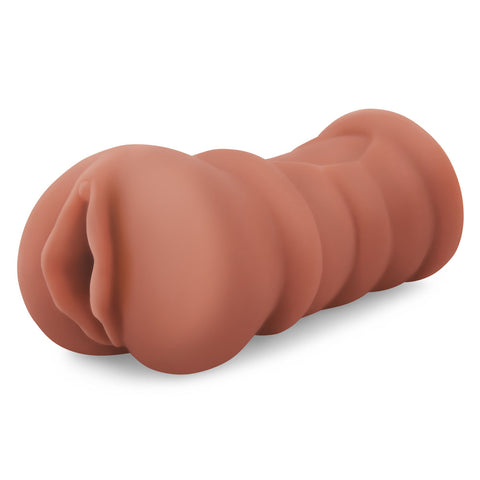 Zolo Latina Stroker Medium Tan Pussy Masturbator for Men Strokers - Manual