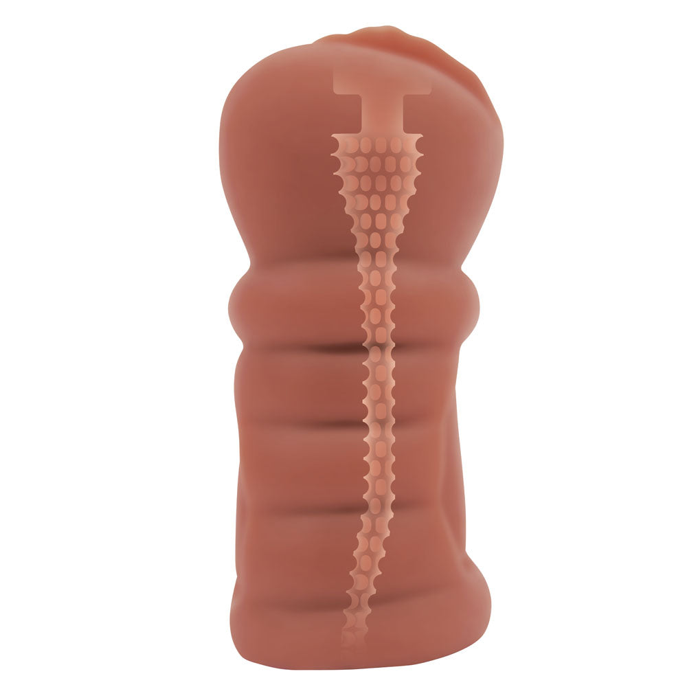 Zolo Latina Stroker Medium Size Tan Skin-Like Texture Male Masturbator > Sex Toys For Men > Masturbators > Manual