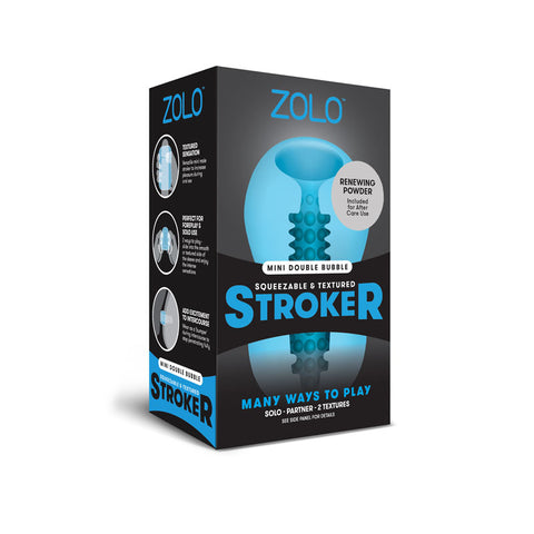Zolo Mini Stroker Blue Blue Strokers - Manual