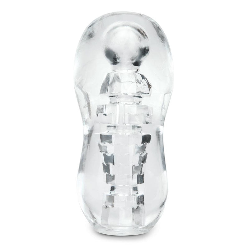 Zolo Gripz Spinner - Squeezable Clear Stroker Strokers - Manual