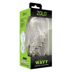 Zolo Gripz Wavy Clear – Squeezable Stroker > Sex Toys For Men > Masturbators > Manual