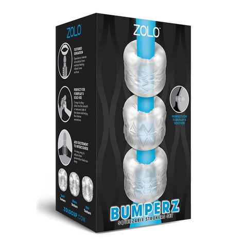 Zolo Bumperz 3 Pc Stroker Set Strokers - Manual