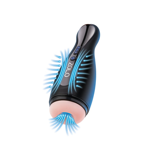 Zolo Blowpin USB Rechargeable Auto Sucking Vibrating Masturbator Strokers - Auto