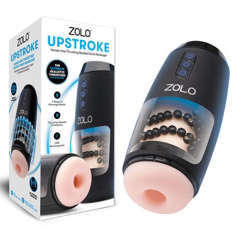 Zolo Upstroke USB Rechargeable Auto Thrusting Masturbator Flesh Strokers - Auto