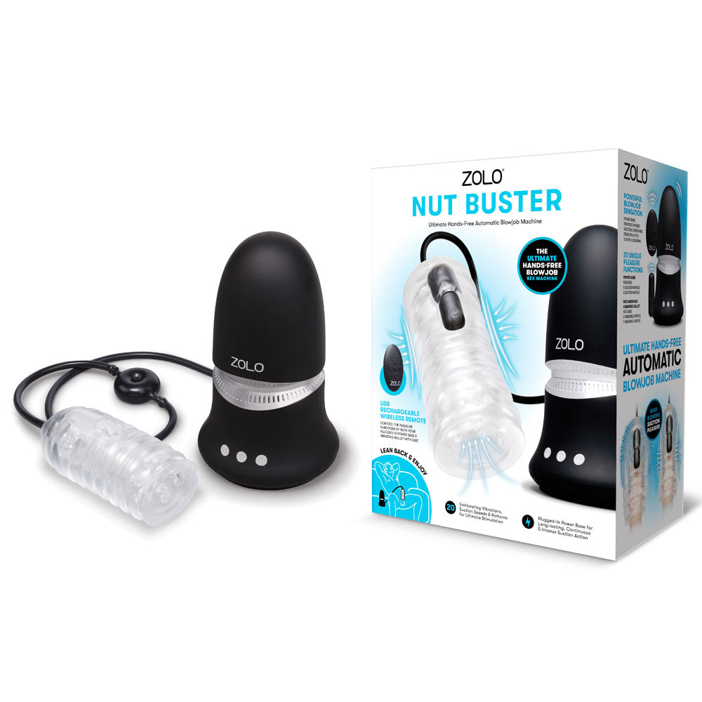 Zolo Nut Buster – Mains Powered Hands-Free Automatic Blowjob Machine Default Title > Sex Toys For Men > Masturbators > Vibrating Main image