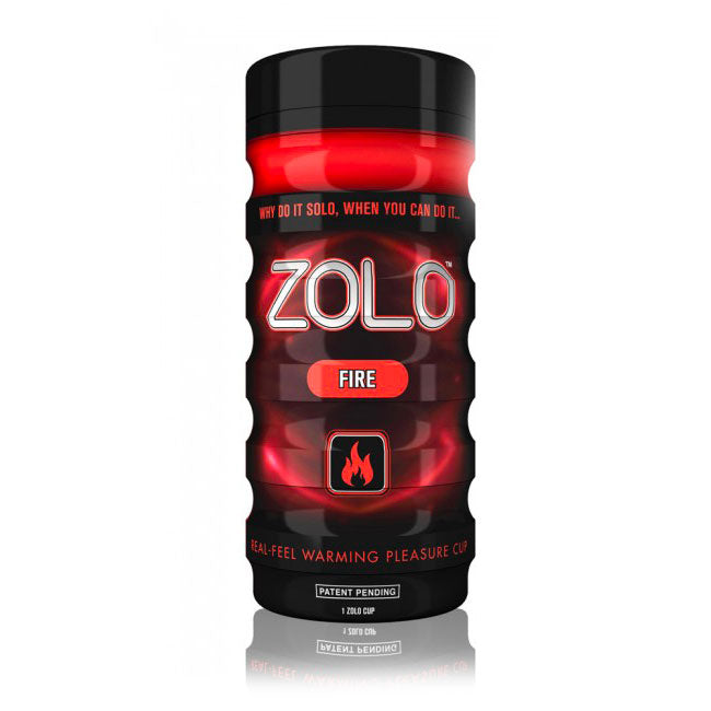 Zolo Fire Masturbator Cup Ergonomic Stimulation Toy Red Strokers - Manual