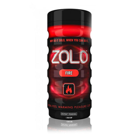 Zolo Fire Masturbator Cup Ergonomic Stimulation Toy Red Strokers - Manual