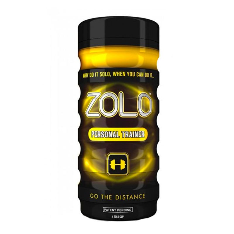 Zolo Personal Trainer Masturbator Cup With Suction Control Yellow Strokers - Manual