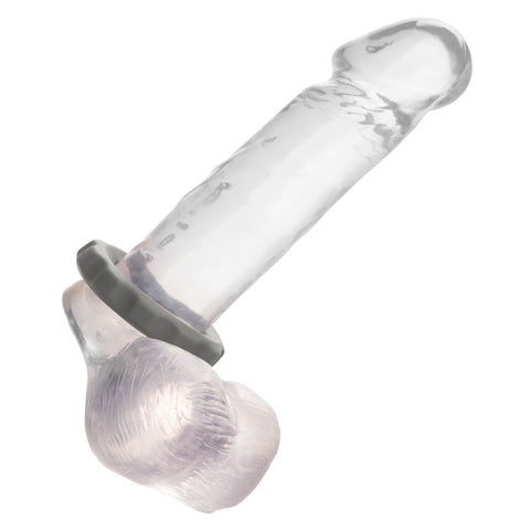 Alpha Liquid Silicone Erect Ring Stretchy Comfortable Gray Beaded Design COCK RINGS