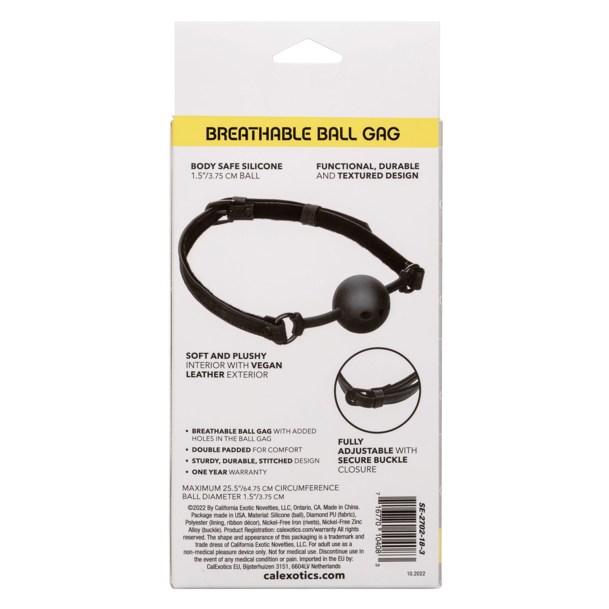 Boundless Breathable Ball Gag – Adjustable Ball Gag > Bondage Gear > Gags and Bits