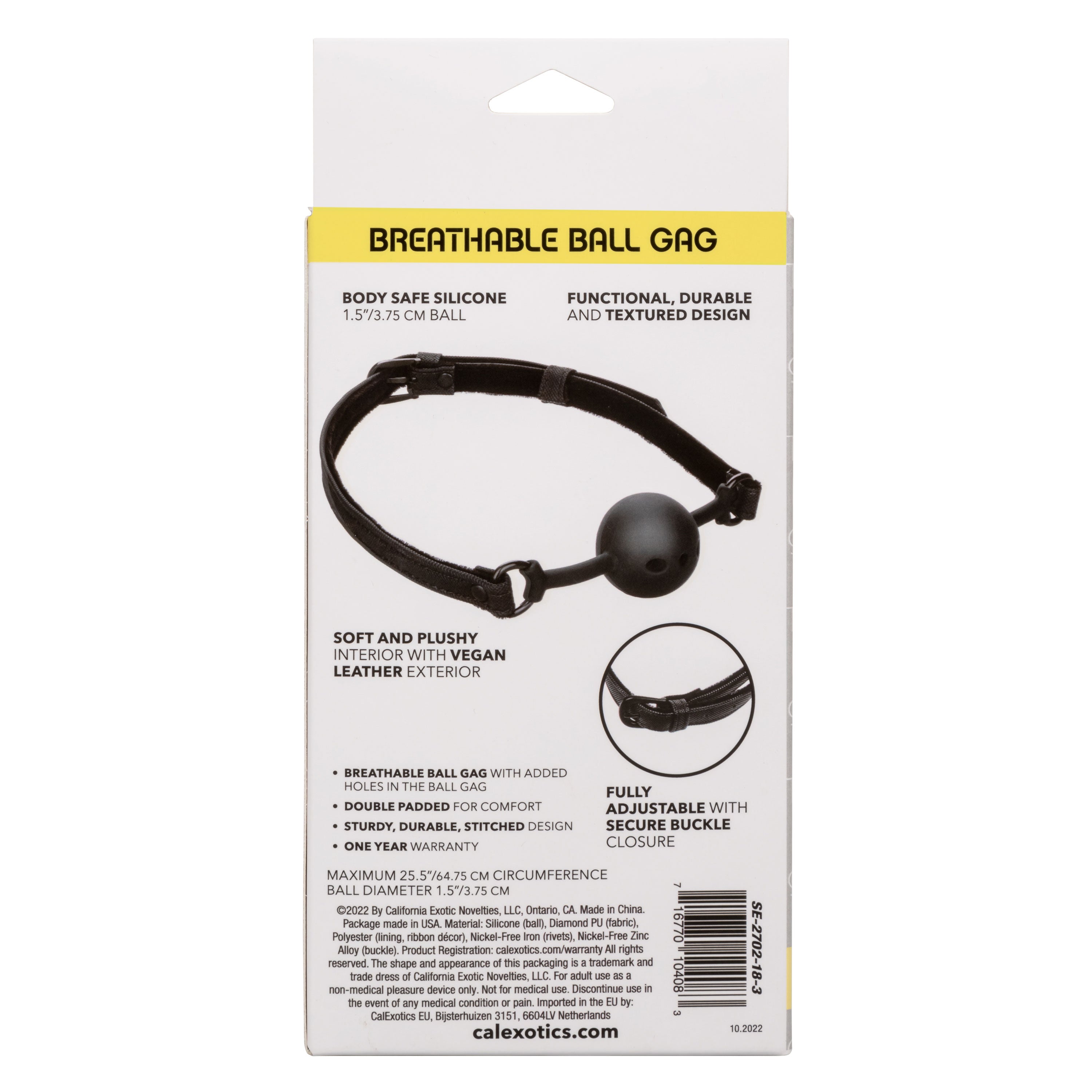Boundless Breathable Ball Gag – Adjustable Ball Gag > Bondage Gear > Gags and Bits