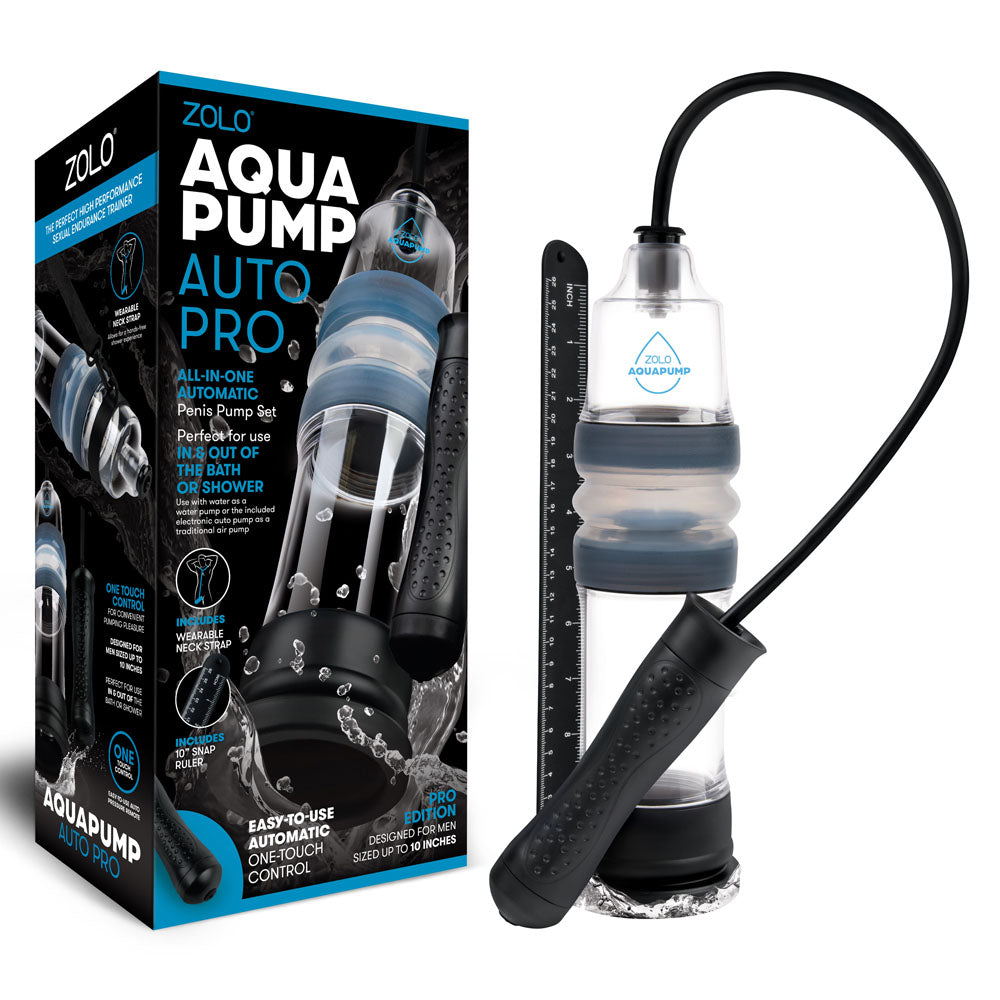 Zolo Aquapump Auto Pro Auto Water Penis Pump 9 Inch Insertable > Pumps > Penis Pumps Performance Main image