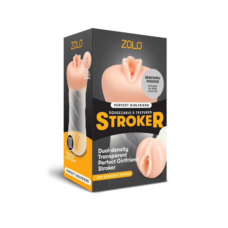 Zolo Clear Girlfriend Masturbator Dual-Density Stroker > Sex Toys For Men > Masturbators > Manual Main image