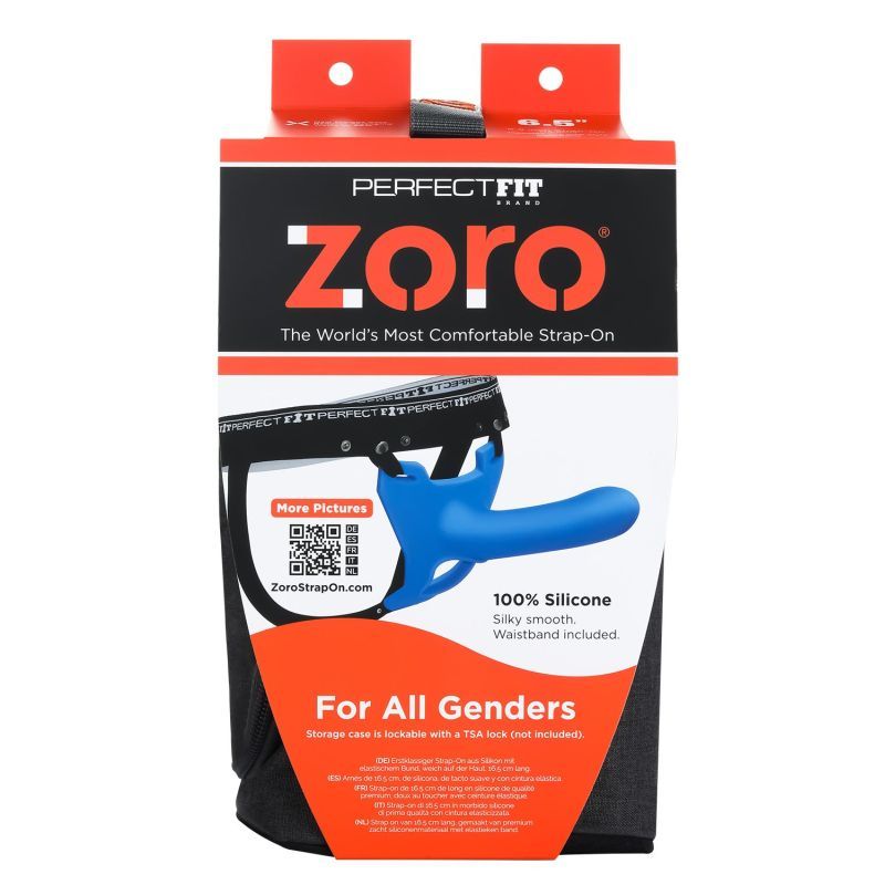 Zoro Strap-On 6.5 Inch Blue Silicone Secondary image