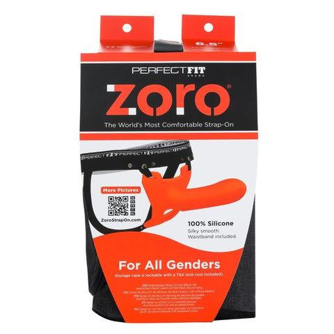 Zoro Strap-On 6.5 Inch Orange STRAP-ONS
