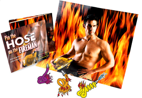 Pin The Hose On The Fireman Adult Bachelorette Game Party Multi > Novelties > Bachelor & Bachelorette Items