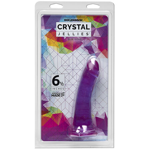 Slim Dong 6.5 in Purple with Suction Cup Base > Dildos > Slim Dildos